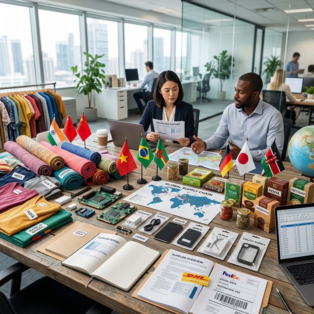 Multi-country sourcing coordination